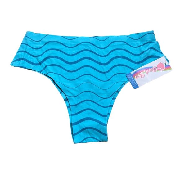 Cheek Boss Cheeky Panty Blue Wave Size Small - Picture 1 of 3
